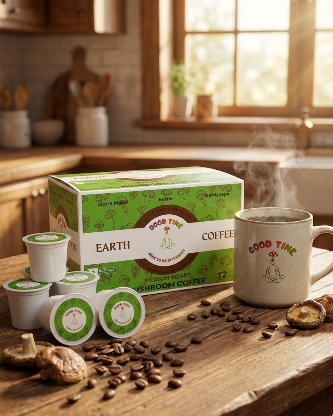 茶 KOU Earth Coffee K-Cups – Good Time Health